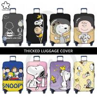 ราคา ผ้าคลุมกระเป๋าเดินทาง ผ้าสแปนเด็กซ์ แบบหนา ยืดหยุ่นสูง ลาย SNOOPY ขนาด 18 นิ้ว 24 นิ้ว 28 นิ้ว 32 นิ้ว (25121309321)