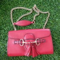 ราคา กระเป๋าสะพายข้าง #กุชชี่ แท้ GUCCI Gucci 283063 Emily Horsebit แท้100% (6408224339)