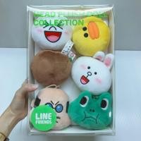 ราคา LINE FRIENDS head plush doll collection เซ็ต 6 ตัว (665032857)