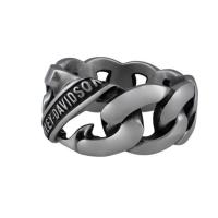 ราคา แหวน Harley-Davidson® Men's Banner Curb Chain Link Steel Band Stainless Steel Ring HSR0084 (25525603876)