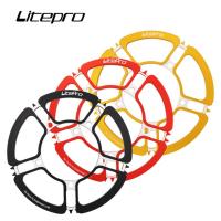 ราคา Litepro MTB Folding Bike Crank Petal Chainwheel 52T 53/54T Chainring 56T 58T Petals Sprocket Flower Chainring (19804674772)