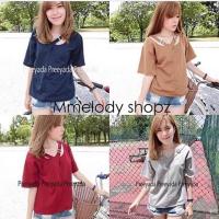 ราคา เสื้อสไตล์เกาหลี สายไขว้ร้อยหูเข็มขัด เนื้อผ้าแมงโก้ (56528710)