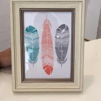 ราคา กรอบรูปไม้สีขาววินเทจ (1448879470)