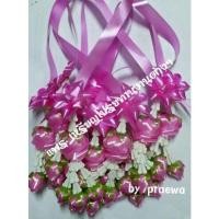 ราคา มาลัยแขวนหน้ารถ มาลัยไหว้พระ มาลัยริบบิ้น (12320730676)