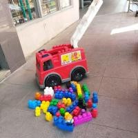 ราคา ของเล่นรถดับเพลิง Fisher price มือสอง พร้อมตัวต่อ mega block. มือสอง (20680753732)