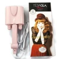 ราคา Tsuyagla Wave เครื่องหนีบผมลอนเมอเมด ขนาด 32mm สีชมพู (894520366)
