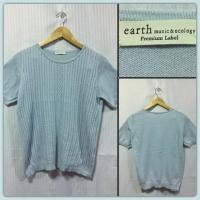 ราคา earth music & ecology ไหมคอตตอนทอบาง ใช้งานได้เลย ปักมุกรอบคอ (1639765728)