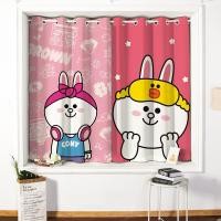 ราคา ผ้าม่านหน้าต่างกันUV ผ้าม่านหน้าต่าง ลายการ์ตูน(1 ชิ้น )ผ้าม่านห่วงตาไก่ (7790592798)