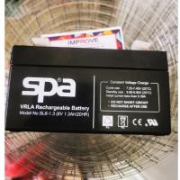 ราคา SPA SL6-1.3 (6V 1.3AH)แบตเตอรี่รถไฟฟ้าเด็ก แบตเตอรี่โซล่าเซลล์ UPS Battery แบตเตอรี่แห้ง สำรองไฟ SPA แบตแห้ง ไฟฉุกเฉิน- (17398662996)