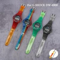 ราคา สายนาฬิกาข้อมือเรซิ่น และเคส Tpu กันน้ํา สีสันสดใส สําหรับ Casio G-SHOCK DW-6900 DW6900 (24413812553)