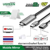 ราคา UGREEN รุ่น 50291 สายนำภาพขึ้นจอ จากมือถือ ขึ้นจอทีวี, โปรเจคเตอร์, จอคอม Mobile Mirror TV, Projector สายยาว 1.5 เมตร (944057034)