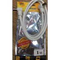 ราคา สายอากาศทีวี 24k สายทีวีคอนโด TV RF Cable สีขาว ยาว 1 เมตร (10439567700)