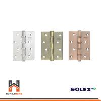 ราคา SOLEX บานพับแสตนเลส 4324 NO.3 ขนาด 4x3 นิ้ว 4324 NO.3 สีสแตนเลส สีทองแดง สีทองแดงรมดำ บานพับ บานพับประตู (9400323761)