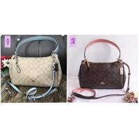 ราคา Coach แท้ ✔️ พร้อมส่ง กระเป๋าสะพาย Mia | Coach Small Mia Shoulder Bag in Signature Canvas (2421594874)