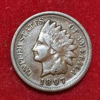ราคา 1897 US One Cent - Indean head (23655813564)