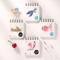 ราคา สมุดโน๊ตขนาดเล็กลายเด็กผู้หญิง แบบห่วงบน จดบันทึก แบบพกพา ขนาด 8.5*9.5 ซม.#H030 (14790066760)