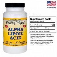 ราคา (พร้อมส่ง) Healthy Origins ALA Alpha Lipoic Acid 600 mg 150 Capsules (8475443158)