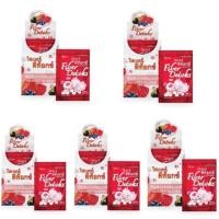 ราคา Fiber Detoks ไฟเบอร์ดีท็อกซ์ detox ล้างสารพิษในลำไส้ รสมิกซ์เบอรี่ 5 กล่อง (50 ซอง) (2335662018)