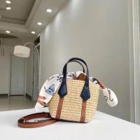 ราคา Tory Burch Perry Straw Nana Tote (6769392192)