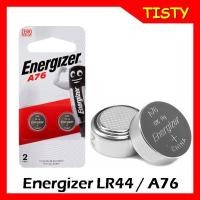 ราคา แท้ 100% Energizer A76 / LR44 - 1.5 v. Button Battery ถ่านกระดุม แพค 2 ก้อน (4195021999)