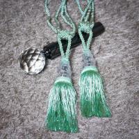 ราคา พู่รวบม่าน(คริสตัล) สายรวบผ้าม่านแบบพู่ (สี: เขียว) (9505357866)