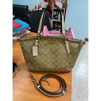 ราคา มือ 2 สภาพใช้งานกระเป๋า COACH F28989 SMALL KELSEY SATCHEL IN SIGNATURE CANVAS (16497707323)