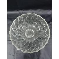 ราคา ชาม แก้ว ใส คริสตัล รูปทรงวงกลม บิดเกลียว ขอบหยัก ใบใหญ่ เนื้อหนา (22553906532)