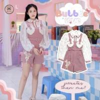 ราคา ชุดจั้มทรงเอี้ยมกางเกง งานป้าย Aileen size L มือ1 (16284331715)