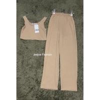 ราคา เสื้อครอป+กางเกงขายาว (16960248125)