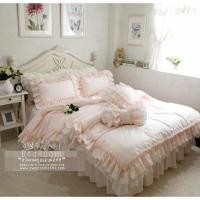 ราคา ผ้าปูที่นอนวินเทจสีโอรส สีพื้น สไตล์วินเทจ ผ้าปูเป็นกระโปรงเตียง (1205507863)