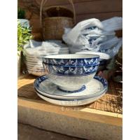 ราคา จานเซรามิค 8 นิ้ว ถ้วยเซรามิค 6 นิ้ว ลายไทย ชุด 4 ใบ (24829425380)