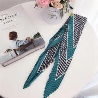 ราคา ผ้าพันคออัดพลีท ลายทางสลับสี (1460959391)