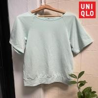 ราคา เสื้อยืด Uniqlo มือสอง รุ่น AIRism | อก 40+ สีเขียวมิ้น (22824995682)