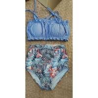 ราคา yaya two^piece ชุดว่ายน้ำทูพีช ทรงสายเดี่ยวจับจีบน่ารัก ใส่คู่กางเกงเอวสูงเก็บพุงเก็บก้นสวยสุดๆ (15110121399)