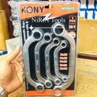 ราคา KONY ชุดประแจแหวนโค้ง 5 ตัวชุด (ขนาด 8 ถึง 22 มิล) (14434221271)