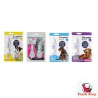 ราคา 12 หลอด ( 6 แผง) เคลียร์ติ๊ก Cleartix spot on กำจัดเห็บหมัด ผลิตภัณฑ์ป้องกันเห็บและหมัด ยาหยดเห็บหมัด สุนัข แมว (18109251892)