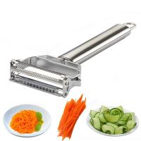 ราคา Stainless Steel Multi-function Handle Grater Peeler / Vegetables Fruit Potato Carrot Cutter Slicer Cutter Accessories Kitchen Tool (7240020332)