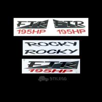 ราคา สติ๊กเกอร์ FTR 195HP ของ ISUZU ROCKY อีซูซุ ร็อคกี้ ขายเป็นชุด STICKER (17452774778)