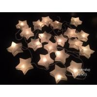 ราคา โคมไฟดาว-กระดาษสา⭐️สีขาว (364387259)