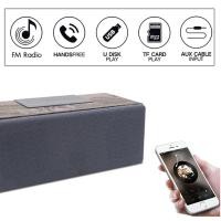 ราคา ลำโพงบลูทูธ bluetooth speaker ตู้ไม้ เบสหนัก เสียงกลางใสขนาด 20 วัตต์ รองรับ SD Card มีวิทยุ FM และมีไมค์ ในตัว ของแท้ (10002069208)