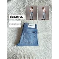 ราคา CALVIN KLEIN Original Straight Fit Jeans แท้%มือสอง (25128398158)