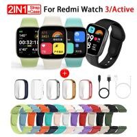 ราคา สายนาฬิกาข้อมือซิลิโคน สําหรับ Xiaomi Redmi Watch 3 Active SmartWatch Watch Bracelet Redmi Watch 3 เคสป้องกัน (20594171820)