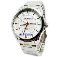 ราคา US SUBMARINE นาฬิกาชาย สายเหล็ก (สีขาว,เข็มทอง) (139755846)