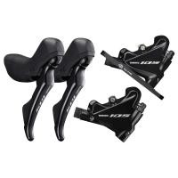 ราคา ชุดดิสเบรค SHIMANO 105 มือเกียร์/ก้ามดิส/สาย, ST-R7020/BR-R7070, หน้า/หลัง, 1000/1700MM (19740998674)