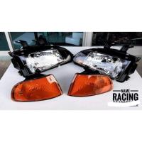 ราคา ไฟหน้าโคมเพรช-ลมดำ ตรงรุ่น Honda civic EG 92-95 เตารีด4ประตู-สามประตู (3315401248)