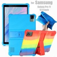 ราคา For Samsung Galaxy Tab Pro 11 Pro11 12.9 10.8 Inch Tablet Case Super Shockproof Soft Silicone Protective Case Stand Cover (20274100701)