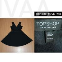 ราคา เดรสสั้นสีดำ งานป้าย Topshop(S/M) ผ้าดีมากกก ทรงสวย ชุดเหมือนใหม่ (5944646341)