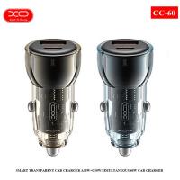 ราคา XO CC-60 Smart Transparent Car Charger A30W+C30W/Simultaneous 60W Car Charger (29355052203)