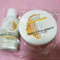 ราคา The Body Shop Almond Milk & Honey Shower Cream 60 ml คู่กับ Body Butter 50ml (705091872)