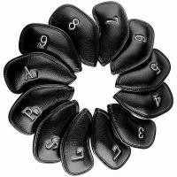 ราคา 12pcs / Set Thick Synthetic Leather Golf Iron Head Covers Set Headcover Fit All Brands for Callaway Ping Taylormade Cobr (25903531091)